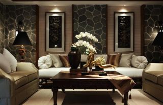 东南亚新房客厅室内装修布置效果图赏析