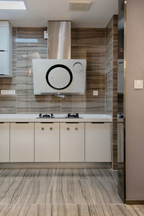 现代简约风格92㎡二居厨房背景墙设计图片