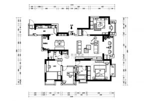 2023四居室房屋户型设计图