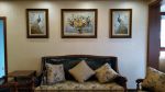 美式田园风格92平三居室客厅沙发墙装修实景图片