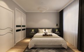 2023现代轻奢风格80平米二居卧室装修效果图