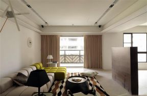 澳海澜庭80平米两居室混搭风格客厅装修效果图