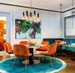 2023家庭新房餐厅室内颜色搭配装饰效果图赏析
