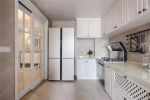 136平米现代美式风格三居住宅厨房设计图片