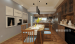 江山樾106平米现代风格餐厅装修效果图