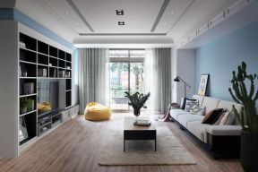 2020装修客厅木地板效果图  2020家庭客厅组合柜图片