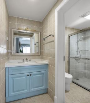 2023现代美式风格93平二居洗手间设计图片