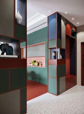 89平米三居室现代风格室内置物柜设计效果图