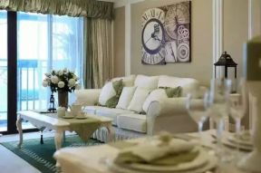 98平米现代三居室客厅沙发装修效果设计图