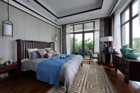经典中式别墅卧室地毯装饰设计图赏析