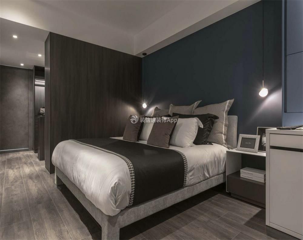 100平方米现代房子卧室床头灯设计效果图