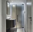 100平方米房子卫浴间玻璃门设计图片