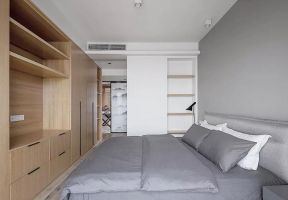 100平方米现代风格房子卧室壁柜设计图大全