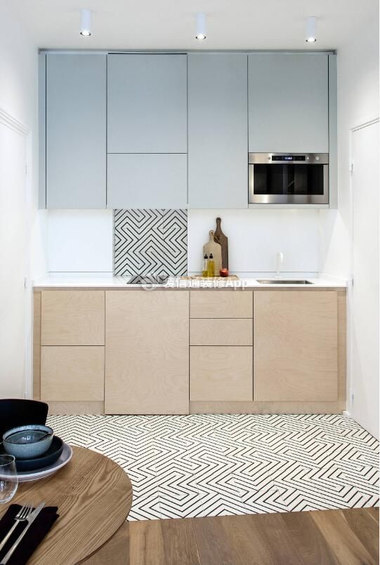 北欧风格小户型半开放式厨房装修设计: