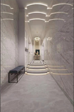 550平米法式别墅走廊背景墙装修设计效果图欣赏