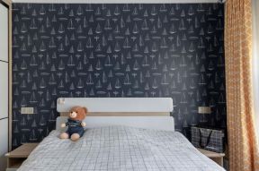  2020时尚卧室装修图片 卧室床头壁纸图片