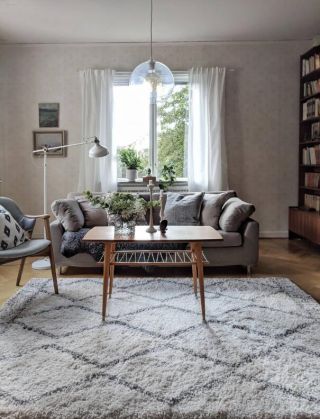 北欧风格小户型客厅布艺沙发装修图一览