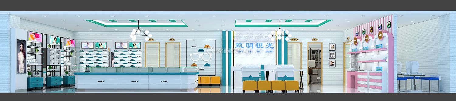 眼镜店装修效果图片 2020眼镜店图片大全 