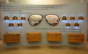 欧式90平米眼镜店展示架装修设计效果图