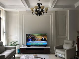 320平米混搭别墅电视墙装修设计效果图欣赏