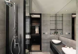 140平米现代风格淋浴房室内装修设计欣赏