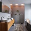 140平米现代风格浴室室内洗手台装修设计