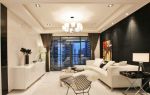 140平米现代黑白客厅室内装修设计欣赏