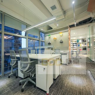 390现代小户型办公室地板装修设计效果图欣赏