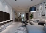 128平米三居现代客厅沙发装修设计效果图欣赏