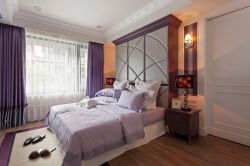 海域天境欧式风格卧室床头软包设计图片