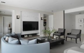 曲江大丰真境130平米现代三居客厅茶几装修设计效果图欣赏