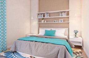 装修小户型卧室图片 2020卧室床头置物架效果图