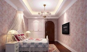 帝景豪庭151平米美式四居卧室装修设计效果图