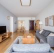 日式风格97平房屋客厅木地板设计效果图