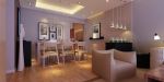 100平现代风格家庭餐厅吊灯装修设计图片