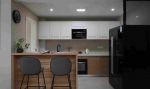 现代风格家庭厨房吧台装修设计效果图