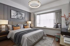 100平现代风格家庭卧室床头灯具设计图