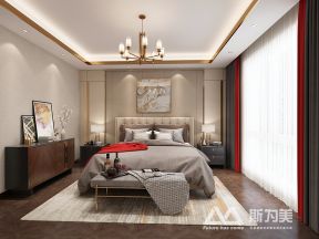 天山熙湖140平米港式四居卧室装修设计效果图