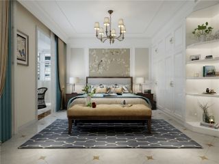 枫叶新都市美式卧室整体壁柜设计效果图欣赏