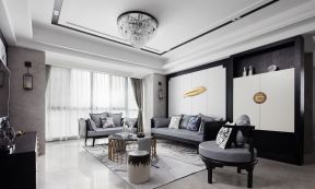 现代中式客厅吊灯 现代中式客厅装饰效果图 2020现代中式客厅装潢