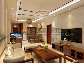 金科天宸新中式风格客厅茶几装修装饰图片