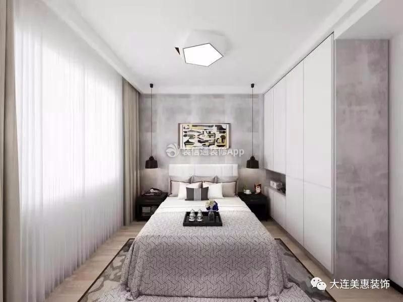 星海长岛214平新房卧室家具整体衣柜设计图片
