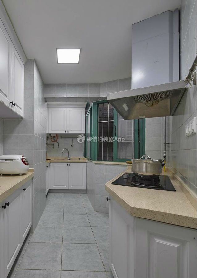 福星华府78平米美式风格厨房橱柜设计图片