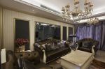 龙城国际欧式126平四居室客厅装修案例