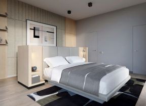 中正锦城186平米三居现代卧室装修设计效果图