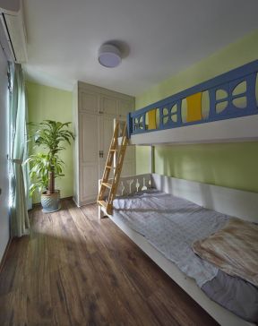 福星华府78平米美式风格儿童房高低床装修