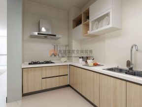 世洋丽豪园北欧风格厨房转角橱柜设计效果图