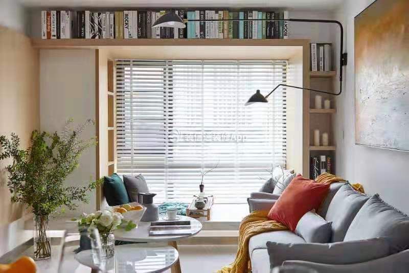 飘窗书柜效果图  客厅沙发图片 2020家居客厅沙发图片