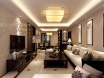 132平方汉城壹号中式风格客厅沙发装修设计图
