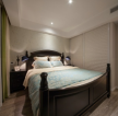 130平欧景名城美式风格卧室实木床装修效果图片